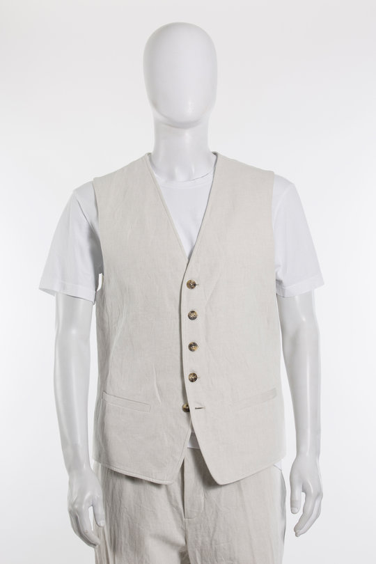 Weste UG063 waistcoat dirty white, Forme D'Expression