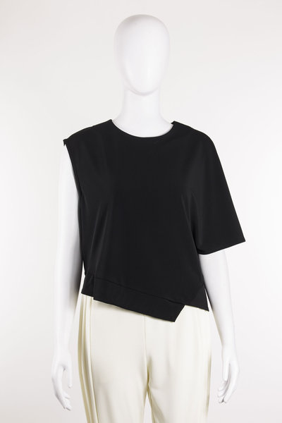 Shirt 18-1030644 Asym. Micro-Jersey Top black, Uli Schneider