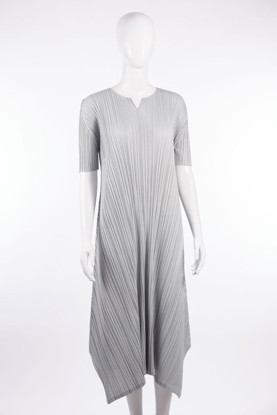 Kleid PP66-JH286 grey, Pleats Please  Issey Miyake