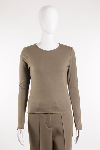 Pullover Single Jersey Longsleeve 19-1031342 taupe, Uli Schneider